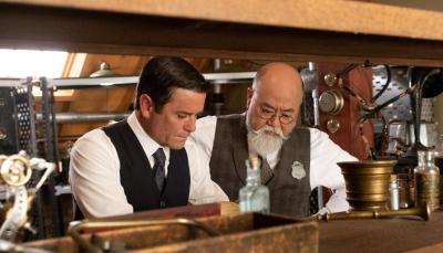Yannick Bisson as William Murdoch and Paul Sun-Hyung Lee as Inspector Albert Choi in 'Murdoch Mysteries' Season 18