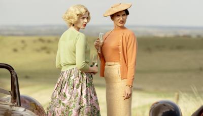 Lucy Boynton as Ruth Ellis and Bessie Carter as Carole Findlater in 'A Cruel Love'