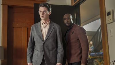 Peter Mark Kendall as Dr. Stephens Croft and Morris Chestnut as Dr. John Watson in 'Watson'