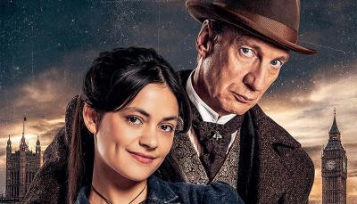 Blu Hunt as Amelia Rojas and David Thewlis as Sherlock Holmes in 'Sherlock & Daughter'