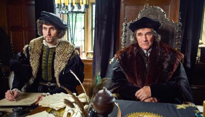 Mark Rylance and Harry Melling in "Wolf Hall: The Mirror and the Light"