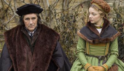 Mark Rylance and Ellie de Lange in "Wolf Hall: The Mirror and the Light"
