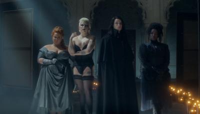 Tom Sturridge, Mason Alexander Park, Donna Preston, and Kirby Howell Baptiste in "The Sandman" Season 2