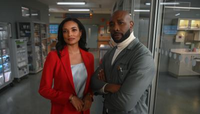 Rochelle Aytes as Dr. Mary Morstan and Morris Chestnut as Dr. John Watson in 'Watson' Season 1