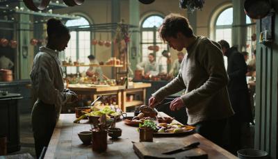 Alice Da Luz and Benjamin Voisin in 'Careme' Season 1