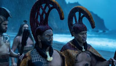 Temuera Morrison and Ocean Kaowili in 'Chief of War' 