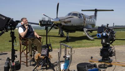 Guy Ritchie on the set of 'The Gentlemen' Season 2