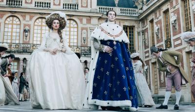 Emilia Schule and Louis Cunningham as Marie Antoinette & Louis XVI in 'Marie Antoinette' Season 2  