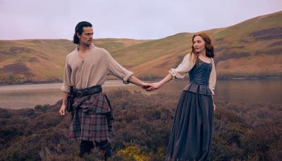 Jamie Roy and Harriet Slater in "Outlander: Blood of My Blood" 
