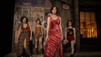 Julianne Nicholson and the cast of "Dope Girls"