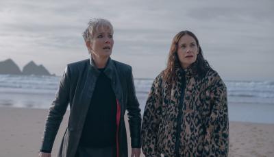 Emma Thompson as Zoë Boehm and Ruth Wilson as Sarah Tucker in 'Down Cemetery Road'