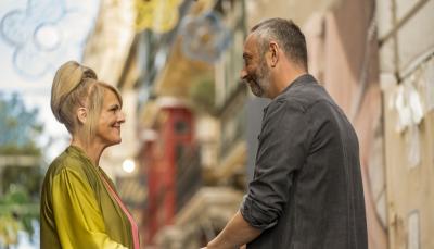 Picture shows: Jean White (Sally Lindsay) and Dom Hayes (Steve Edge) in the beautiful city of Valetta in Malta