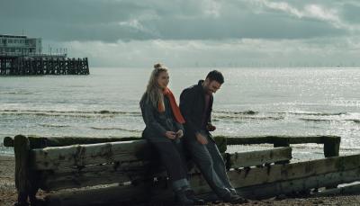 Brett Goldstein and Imogen Poots in "All of You"