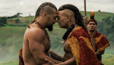 Jason Momoa and Temuera Morrison in 'Chief of War'