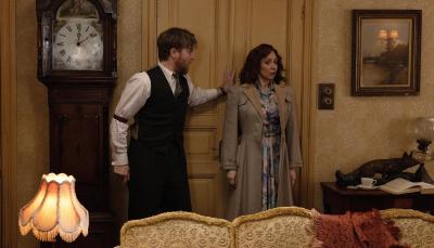 Samuel West as Seigfried Farnon and Lucy-Jo Hudson as Susan in 'All Creatures Great & Small' Season 6