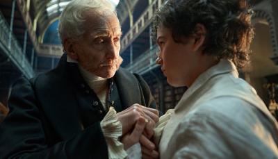Charles Dance and Christian Convery in "Frankenstein"