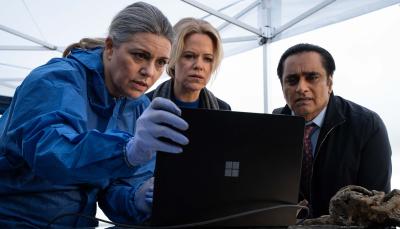 Georgia Mackenzie, Sinead Keenan, Sanjeev Bhaskar in 'Unforgotten' Season 6
