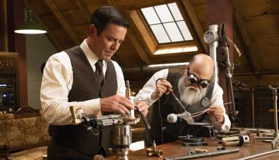 Yannick Bisson as William Murdoch and Paul Sun-Hyung Lee as Inspector Albert Choi in 'Murdoch Mysteries' Season 19