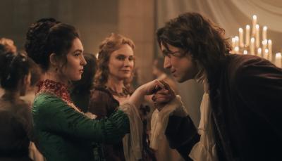 Anamaria Vartolomei, Diane Kruger, and Lucas Bravo in "The Seduction"