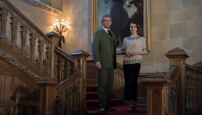 Hugh Bonneville stars as Robert Grantham and Michelle Dockery as Lady Mary in DOWNTON ABBEY: A New Era