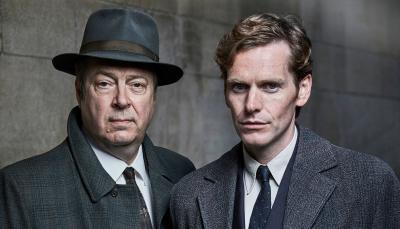 Roger Allam and Shaun Evans in "Endeavour" Season 4 (Photo: Courtesy of ITV Plc and MASTERPIECE)