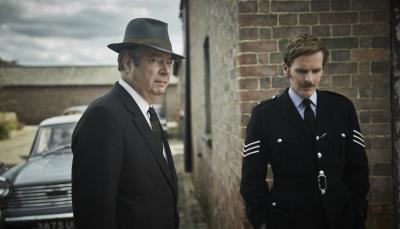 Shaun Evans and Roger Allam in "Endeavour" Season 6 (Photo: Courtesy of Jonathan Ford and Mammoth for ITV and MASTERPIECE) 