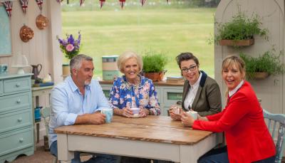 Paul Hollywood, Mary Berry, Sue Perkins and Mel Giedroyc in “The Great British Baking Show.” (Photo:  © Mark Bourdillion/Love Productions)
