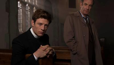 James Norton and Robson Green in "Grantchester" Season 2. (Photo: Courtesy of Des Willie/Lovely Day for ITV and MASTERPIECE)
