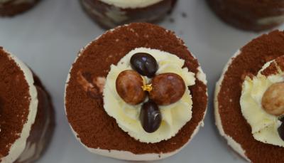Jane's show stopper mini-mousse cakes (Photo: Courtesy of Monika Frise)