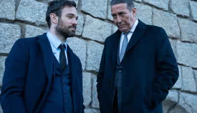 Charlie Cox and Cirian Hinds in "Kin" (Photo: AMC Networks