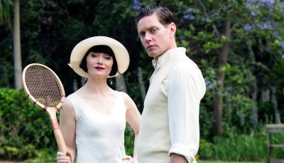 Essie Davis as Phryne Fisher and Nathan Page as Jack Robinson will play tennis in 'Miss Fisher's Murder Mysteries'