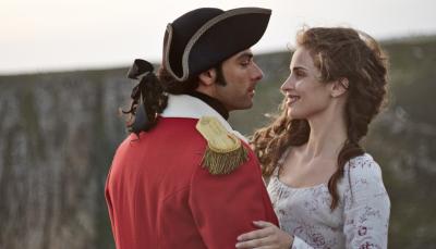 Look how pretty Ross and Elizabeth are. (Photo: Robert Viglasky/Mammoth Screen for MASTERPIECE.)