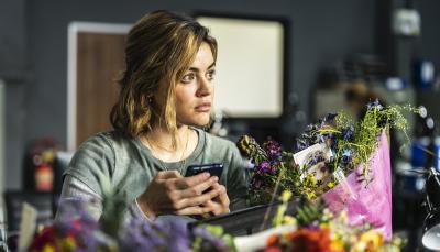 Lucy Hale in "Ragdoll" (Photo: AMC Networks)