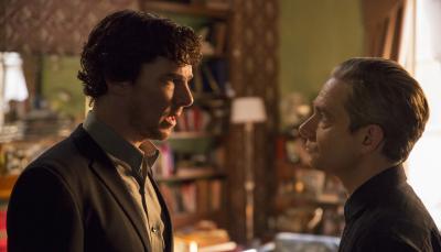 Things are tense between Sherlock and John this week. (Photo: Courtesy of Ollie Upton/Hartswood Films & MASTERPIECE)
