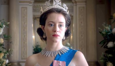 Claire Foy as Queen Elizabeth II in "The Crown". (Image courtesy of Netflix)