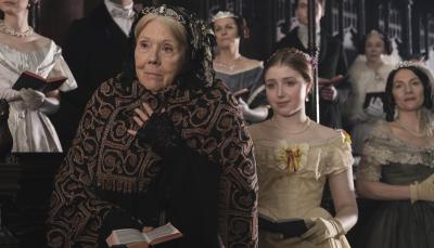  Diana Rigg as the Duchess of Buccleuch and Bebe Cave as Wilhelmina Coke  (Image courtesy of ©ITVStudios2017 for MASTERPIECE)