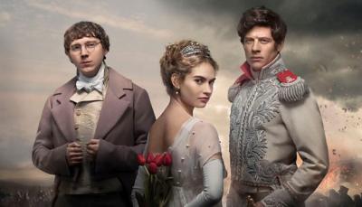 Lily James, Paul Dano and James Norton in "War and Peace". (Photo: BBC)