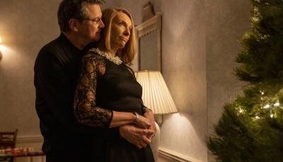 Colin Firth and Toni Collette in "The Staircase" (Photo: Courtesy of HBO Max) 