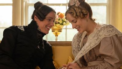 Picture shows: Anne Lister (Suranne Jones) and Ann Walker (Sophie Rundle) in a scene from Gentleman Jack. (Photograph: Matt Squire/Lookout Point)