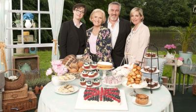 Sue Perkins, Mary Berry, Paul Hollywood and Mel Giedroyc return to the tent for season 5 of 'The Great British Baking Show'    Credit: Courtesy of Love Productions