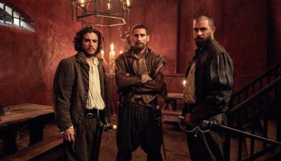 Kit Harington, Edward Holcroft and Tom Cullen in "Gunpowder" (Photo: BBC)