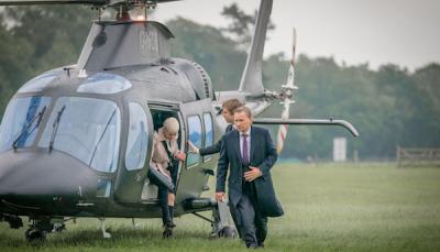 Chief of Staff Anna Marshall (Victoria Hamilton) and Prime Minister Robert Sutherland (Robert Carlyle). Credit: Courtesy of © Sky UK Limited.