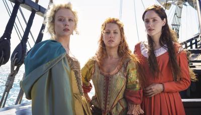 The three leading ladies of "Jamestown" (Photo: Carnival Films Ltd 2017)