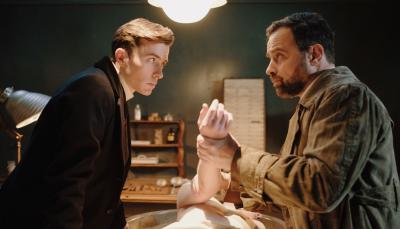 Matthew Beard as Max and Juergen Maurer as Oskar in 'Vienna Blood' Season 1