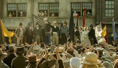 The cast of the "Peterloo" film (SIMON MEIN/COURTESY OF CORNERSTONE FILMS) 