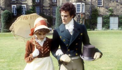 Lizzie Bennet (Elizabeth Garvie) and Fitzwilliam Darcy (David Rintoul). (Photo: BBC/Britbox)  BBC
