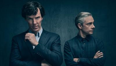 Benedict Cumberbatch and Martin Freeman in "Sherlock" Season 4. (Photo: Courtesy of Todd Antony/Hartswood Films 2016 for MASTERPIECE)