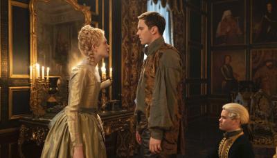 Elle Fanning and Nicholas Hoult in "The Great" (Photo: Hulu)