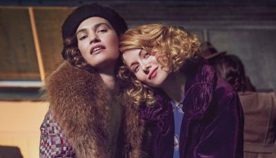 Lily James and Emily Beechum in "The Pursuite of Love" (Photo: BBC)
