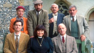 The cast of "The Vicar of Dibley". (Photo: Courtesy of BBC and Tiger Aspect Productions)